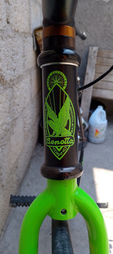 Bicicleta Benotto Scuadra 700c 1v Fixie Negro/verde Alto 90cm, Largo 173 (Usado)