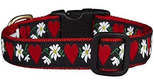 Collar De Los Corazones Y De Las Flores De Campo Perro - Peq