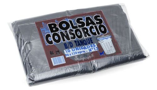 Bolsas Residuo Consorcio Negras 90 X 120 X 10und