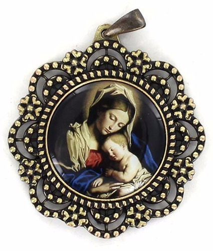 Medallón Redondo De La Virgen María