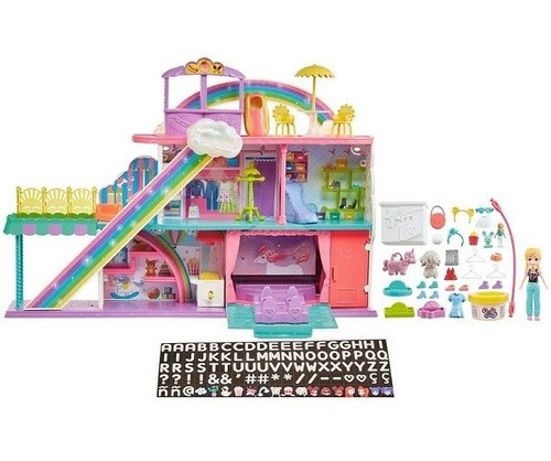 Boneca Polly Pocket Shopping Center Com 30 Acessórios Mattel