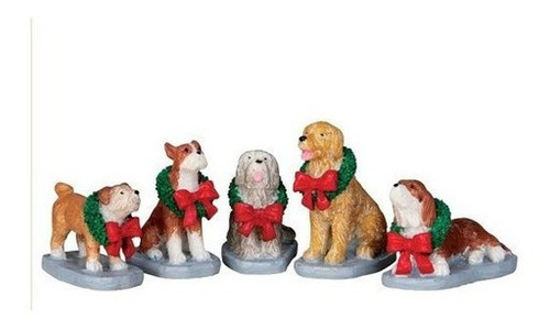 Lemax Village Collection Christmas Pooch, Set De 5  32138