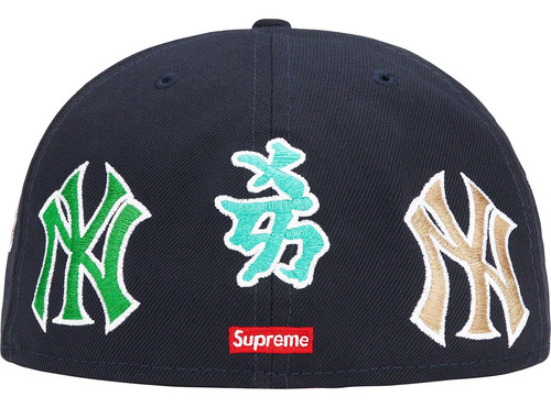 Gorra New Era Supreme New York Yankees Kanji Fitted 59fifty Negro 7 1/4 (57.7cm)
