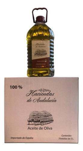 Caja Con 3 Aceites De Oliva 100% Puro Español 15 Litros