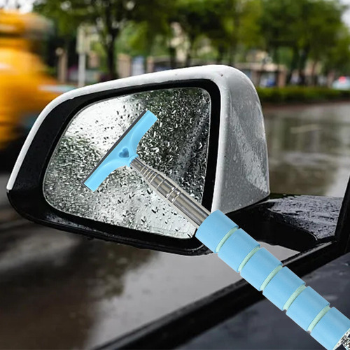 Herramienta Telescópica Para Limpiar Espejos De Coche Azul