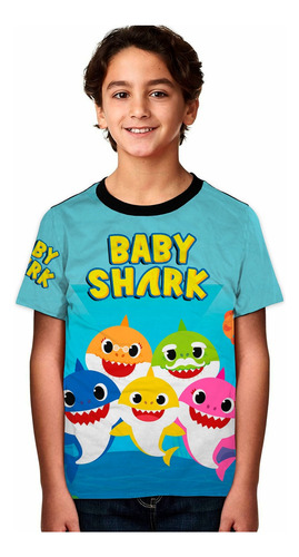 Camisetas Baby Shark De Moda Niños / Adultos 