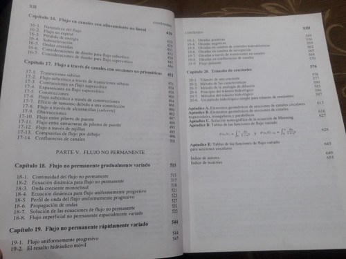 Libro Hidráulica De Canales Ven Te Chow (Usado)