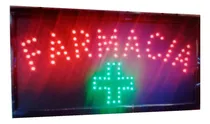 Comprar 2 Cartel Led Farmacia Abierto De Turno Combo C\u002F La Q`quieras