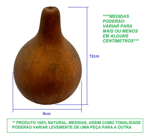 Cabaça Porongo Mini Cuia Para Artesanato Kit Com 5 Unidades