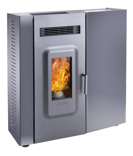 Estufa A Pellet Negro Slim 9000 Amesti
