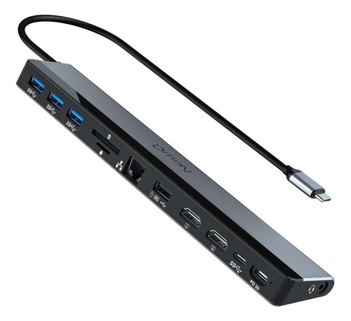 Estación De Acoplamiento Usb C Monitor Dual: Concentrador Us