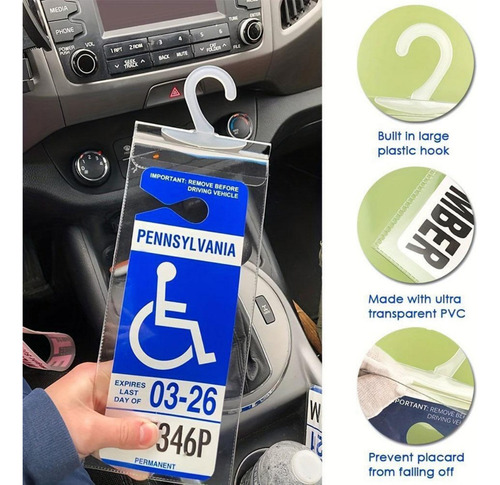 Portamatrículas For Minusválidos Etiqueta Funda Protectora