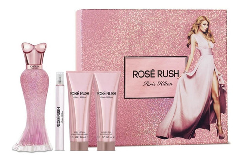 Paris Hilton Rose Rush 100ml Perfume/loción/gel/mini Perfume