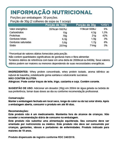 Whey Pura 100% Sem Adição De Açucares One Health 900g