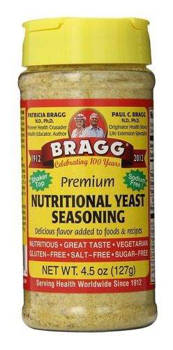 Imagen 1 de 7 de Sazonador Condimento Bragg Levadura Nutricional Yeast 4.5 Oz
