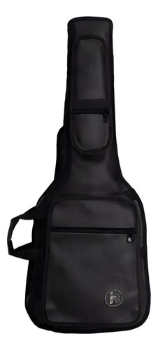 Capa Bag Para Guitarra Couro Premium Acolchoado Preto