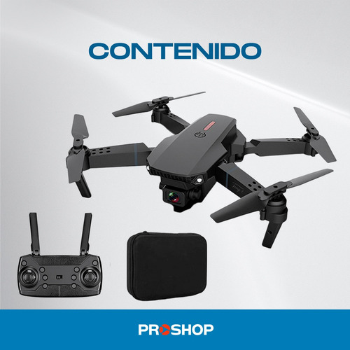 Mini drone Smart Tech Premium E88 Camara Simple con cámara 4K negro 2.4GHz 1 batería