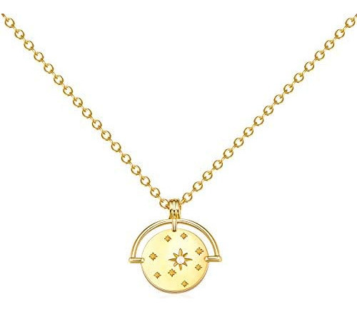 Collar Con Colgante De Moneda Para Mujeres Y Niñas: Caden 