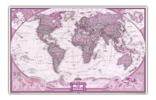 Mapa Mundi Parede Do Mundo Poster Ganhe 20 Adesivos P Marcar