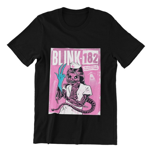 Polera Unisex Blink 182 Lollapalooza Calavera Punk Estampado