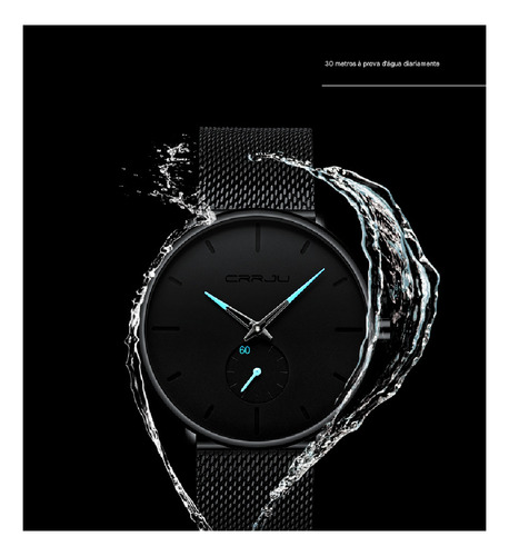 Reloj Impermeable Para Hombre Crrju2150c Quartz Chronograph