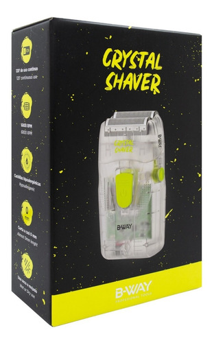 B-way Crystal Shaver Afeitadora Inalámbrica Barberia Pelo