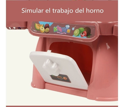 Jj [u Cocina Cocinita Infantil Luz, Sonido Y Agua 24 Piezas
