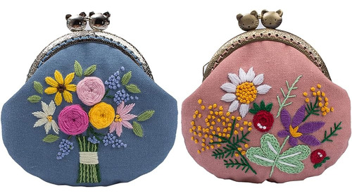 Maydear Embroidery Coin Purse Kits Para Principiantes, Embra