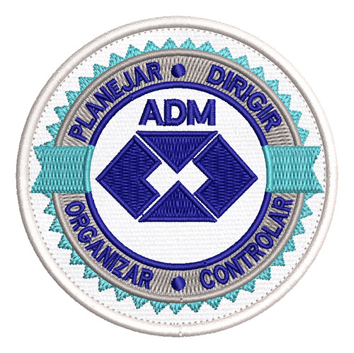 Patch Bordado Administração Curso Profissão 8cm