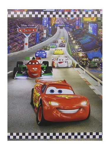 Acolchado Polar 1 Plaza 150 X 220 Cm Cars Disney Original