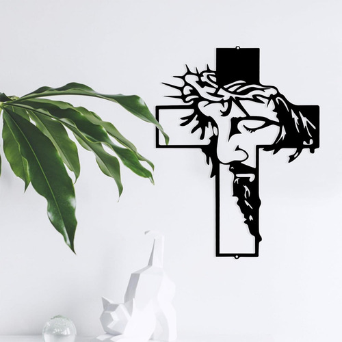 Estatua De Crucifijo, De Pared, Jesús Con Intrincados