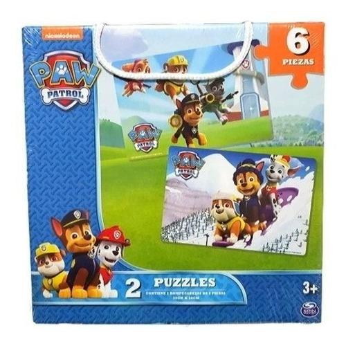 Paw Patrol 2 Puzzles X 6 Pzas Original