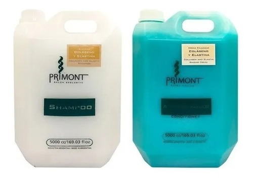 Shampoo Y Acondicionador Colágeno Y Elastina Primont X 5 Lts