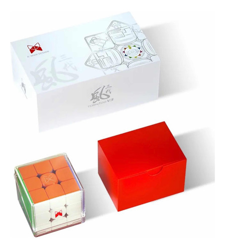 Marco magnético estándar Magic Cube Qiyi X-man Tornado V3 de 3 x 3 x 3 x 3 pulgadas, color sin pegatinas
