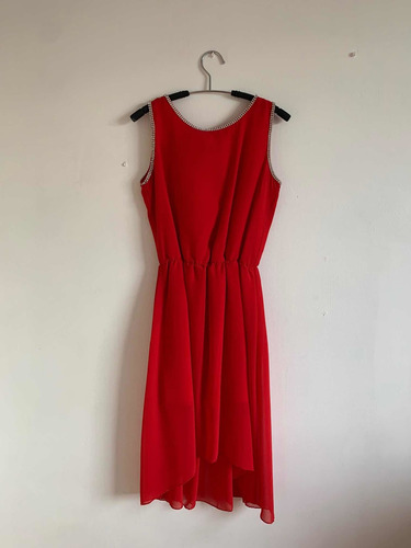 Vestido Rojo De Gasa