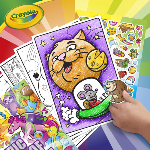 Juego De Libros Para Colorear Todo En Uno Crayola Epic Book