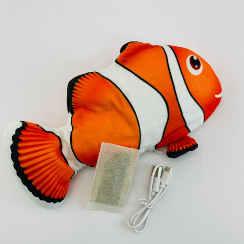 Brinquedo P/ Gato Dance Fish Nemo Chalesco Peixe Mexe Usb