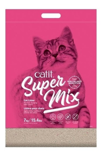 Arena Aglomerante Litera Gatos Cat It Super Mix 7 Kg