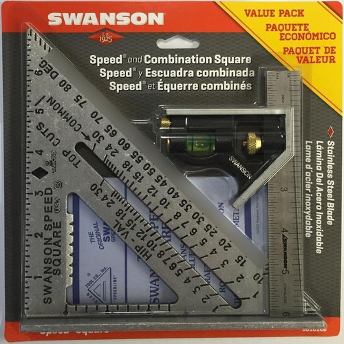 Kit Escuadra Carpintero Rapida Libro Swanson Escuadra Combin