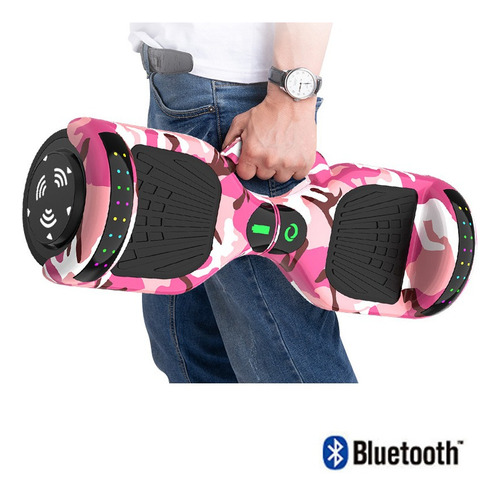 6.5''hoverboard Super Range Skate Elétrico Bluetooth Com Led