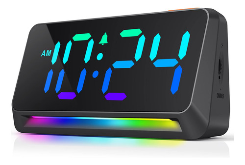 [rgb] Reloj Despertador Super Fuerte Para Dormitorio, Durmie