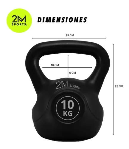 Pesa Rusa Kettlebell Importada 10 Kg Gym Fitness Crossfit