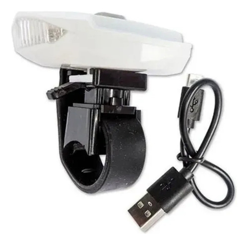 Luz Delantera Bicicleta Bigger Bernard B Recarga Usb - Racer Color Blanco