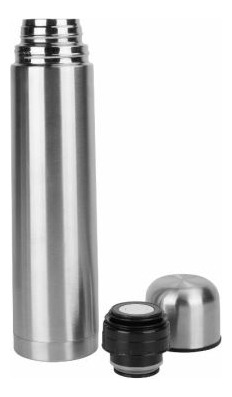 Termo Liquido Acero Inoxidable Plateado 1 Litro