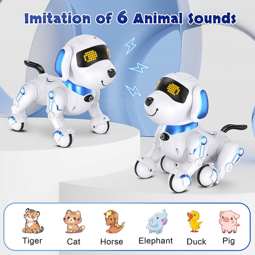 Robot Perro Interactivo Con Control Remoto Y 17 Funciones