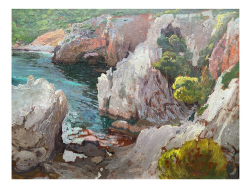 Pedro Blanes Viale - Cala Mediterránea - Lámina 45x30 Cm.