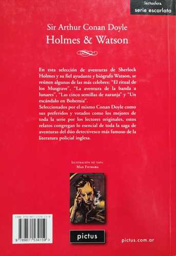 Holmes & Watson Arthur Conan Doyle Pictus (Usado)