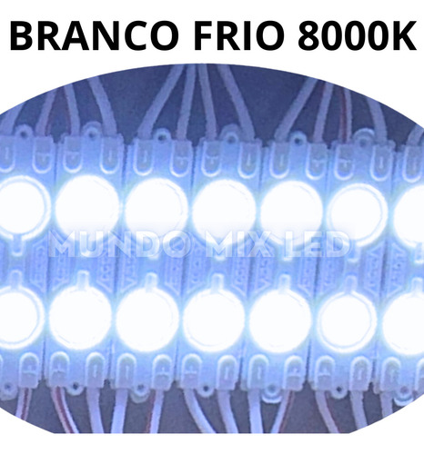 1000pçs Módulo Injetado Letra Caixa Comunicação Visual 12v 1,5w 7025 2-leds Branco Frio 6500k Lente 160º