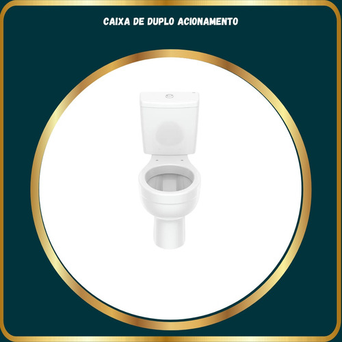 Combo Vaso Cerâmica Acessivel C/cx Acp + Kit Instal Celite