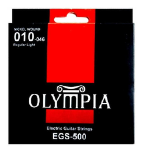 Cuerdas Guitarra Eléctrica Olympia Regular 10-46 Egs 500